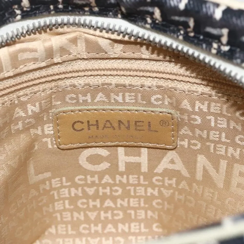 Chanel Canvas Shoulder Bag Black